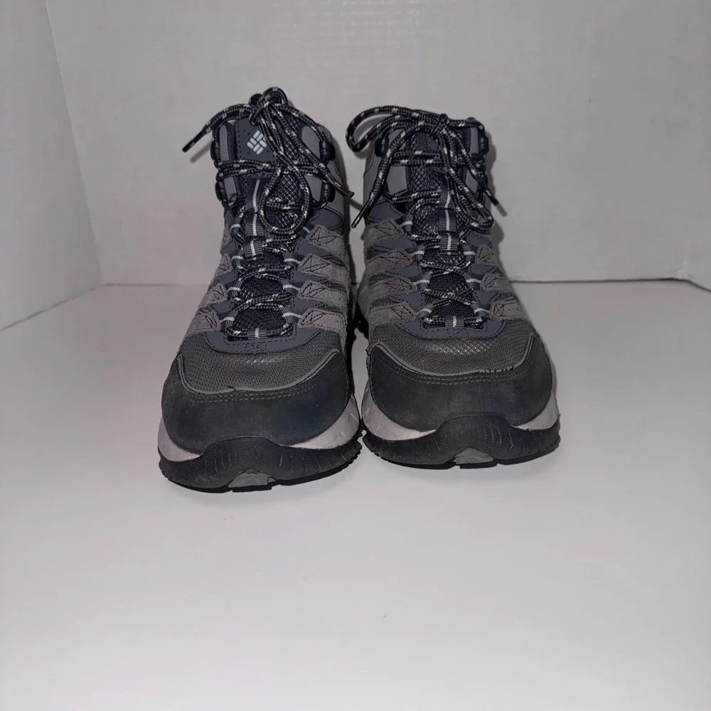 Columbia Women's Strata Trail Mid Waterproof Hiking Boots Grey/Slate Size 7.5